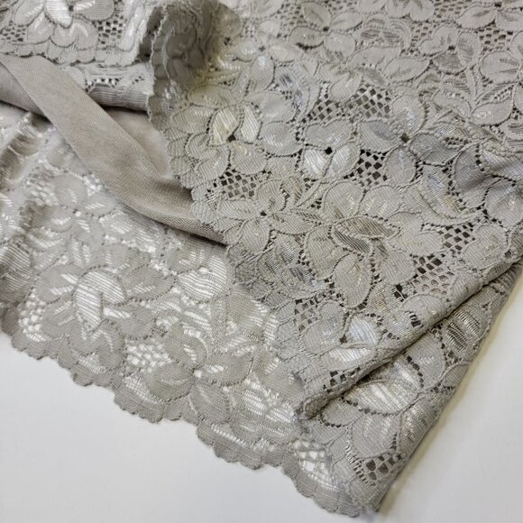 Grey Lace Tank Top Lace Camisole Wide Straps Lace Top  Size M Size XL - Picture 10 of 12